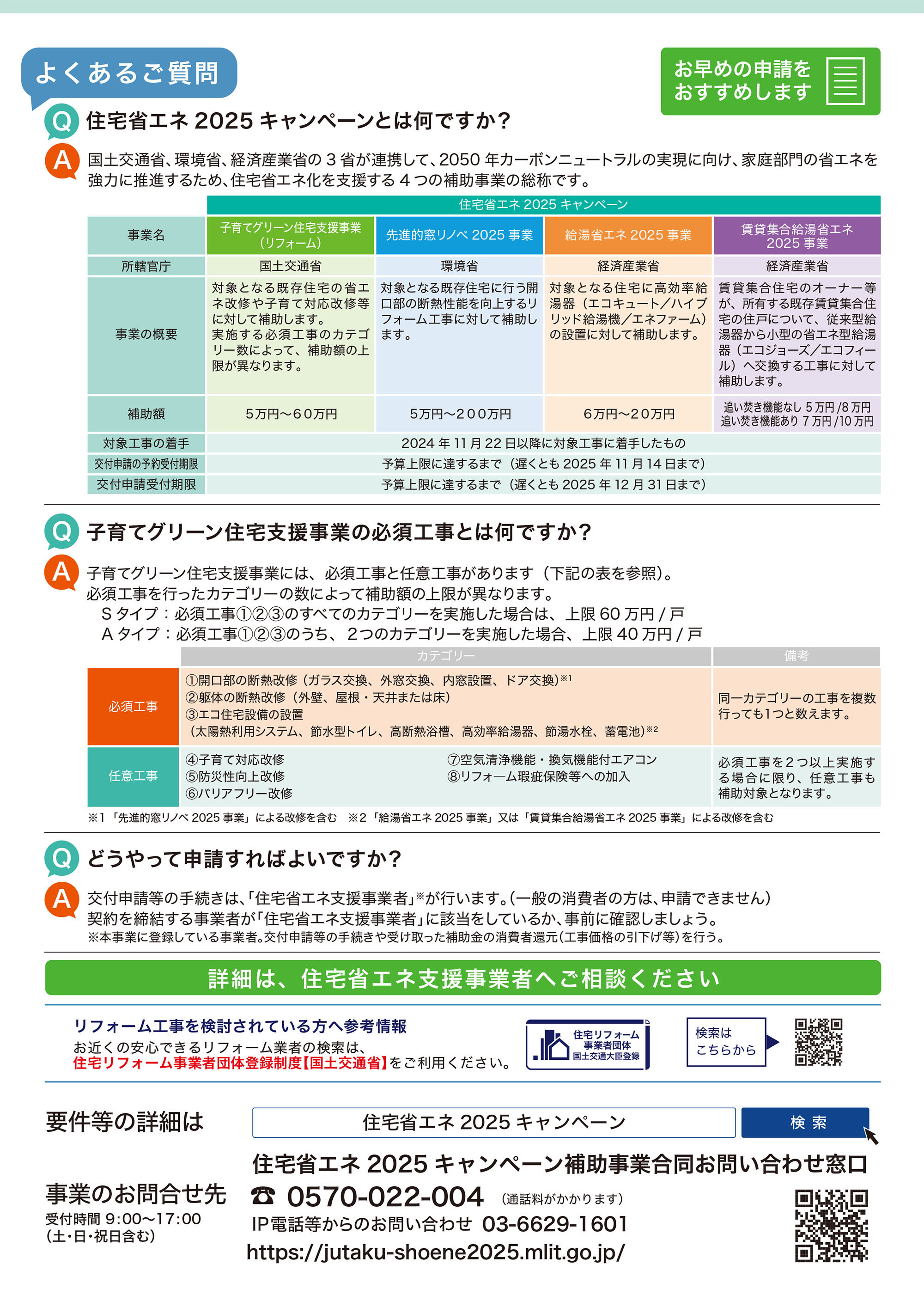 子育てグリーン住宅支援事業：リフォーム