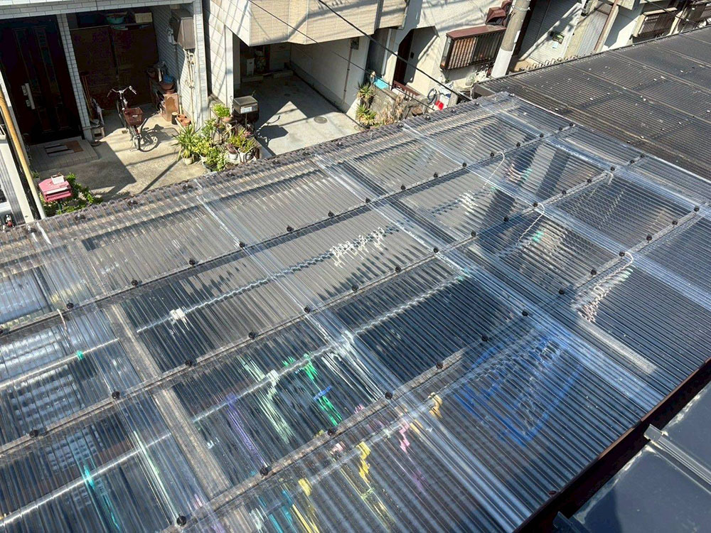 高石市 屋根の工事