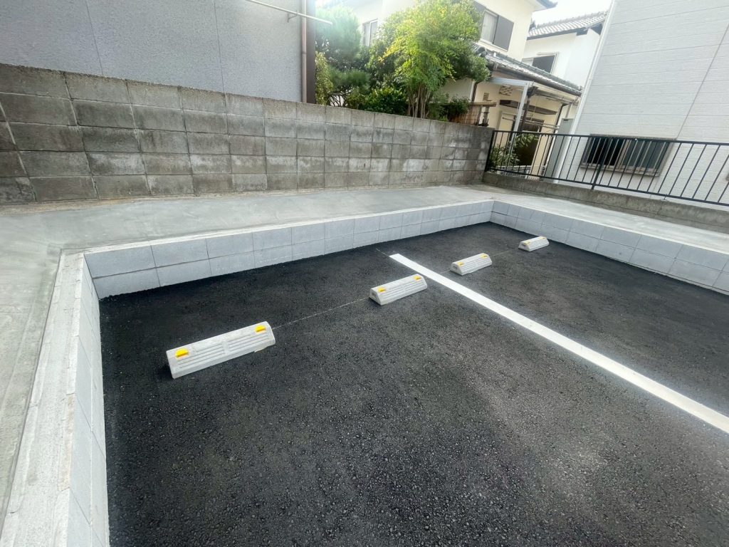 駐車場整地　直建築