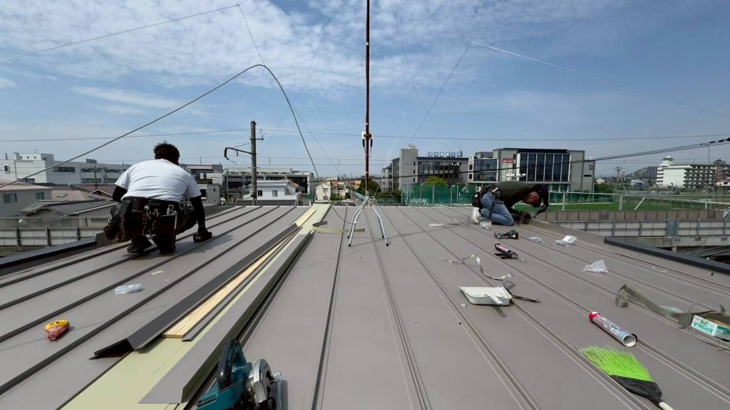 屋根工事　高石市